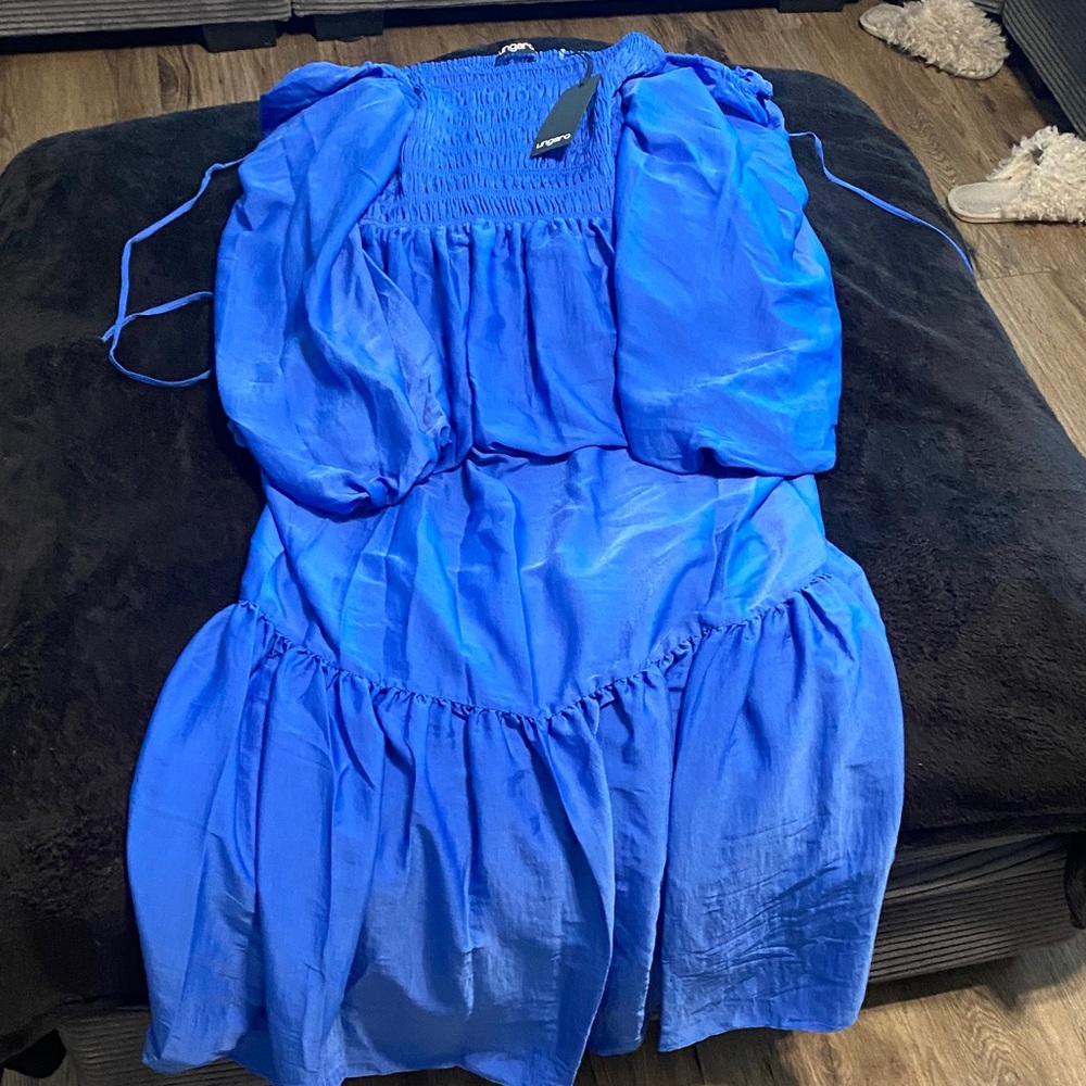 Ungaro Fever Blue Maxi Dress